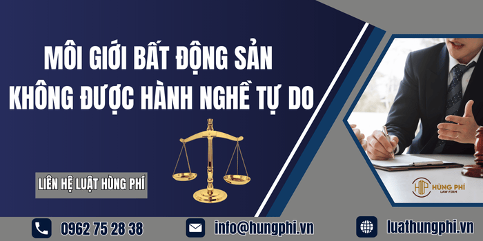 Môi giới bất động sản không được hành nghề tự do