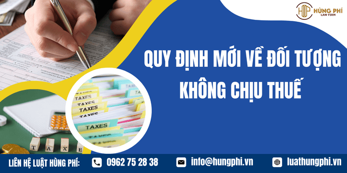 Quy định mới về đối tượng không chịu thuế